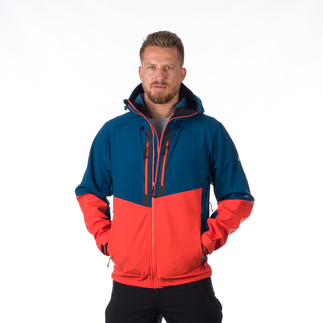 BU-5101OR men's outdoor hoody mountain softshell 3L jacket GRAYSON 