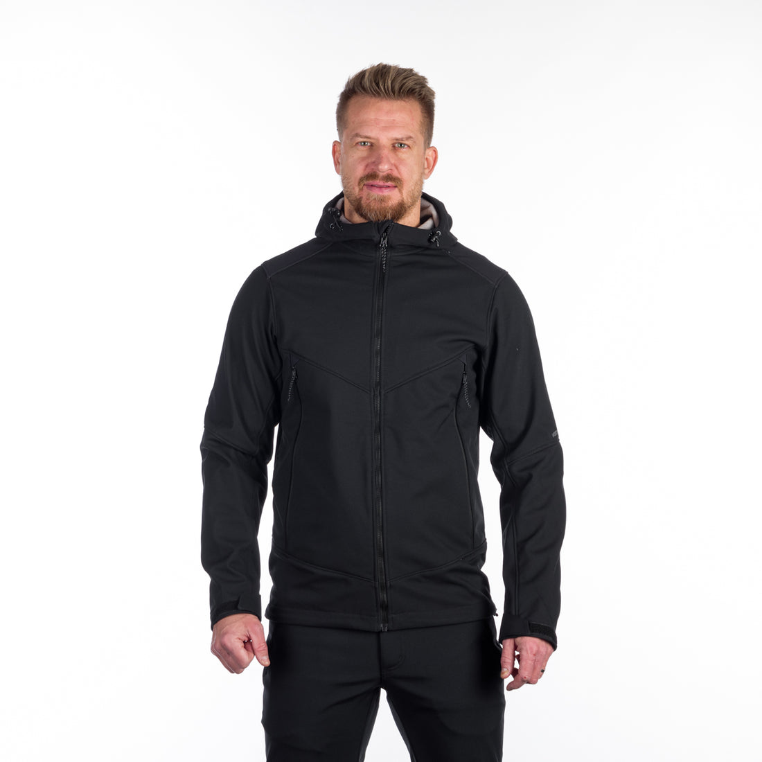 BU-5130OR men's outdoor hoody softshell jacket protect face 3L MORRIS