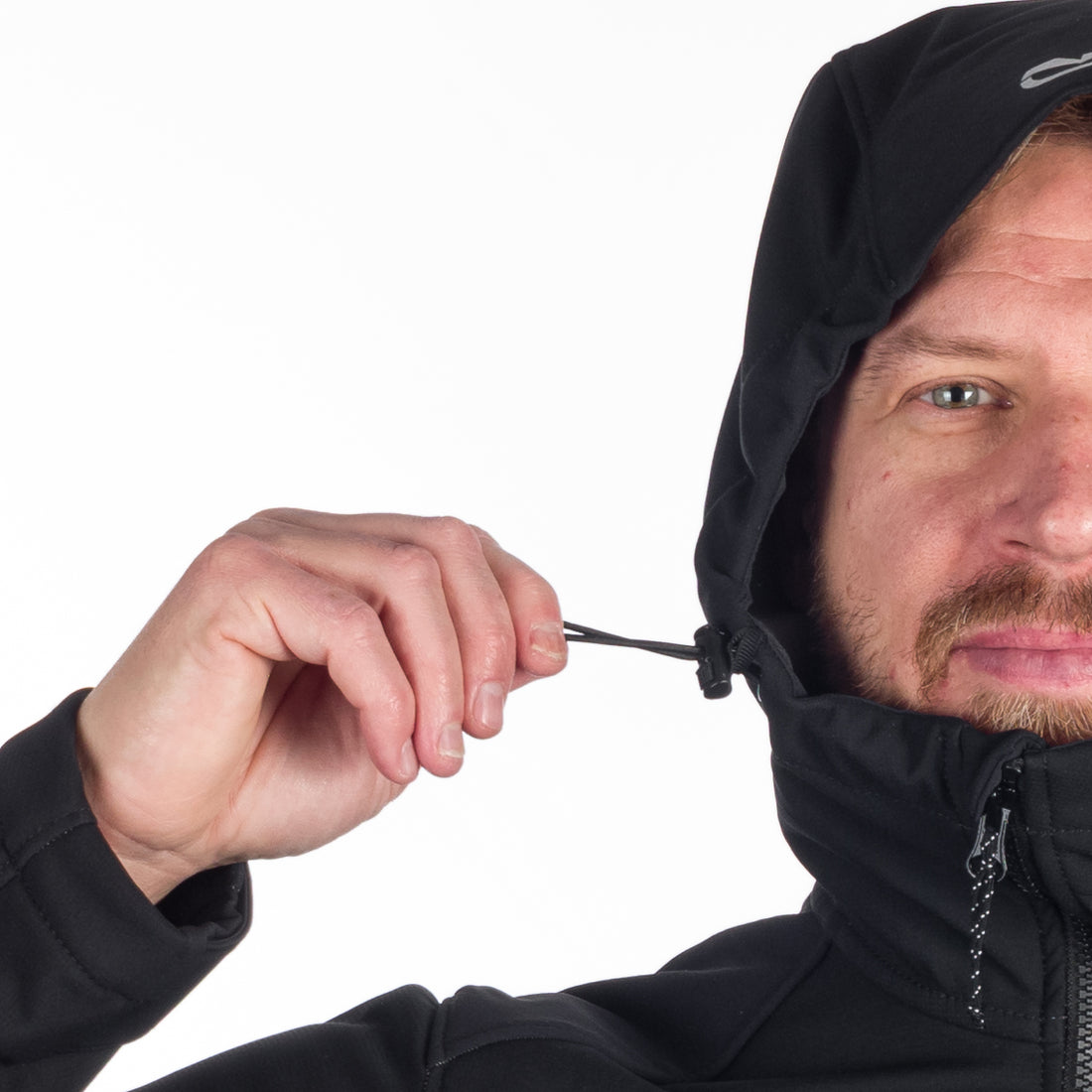 BU-5130OR men's outdoor hoody softshell jacket protect face 3L MORRIS