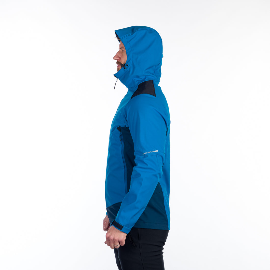 BU-5130OR men's outdoor hoody softshell jacket protect face 3L MORRIS