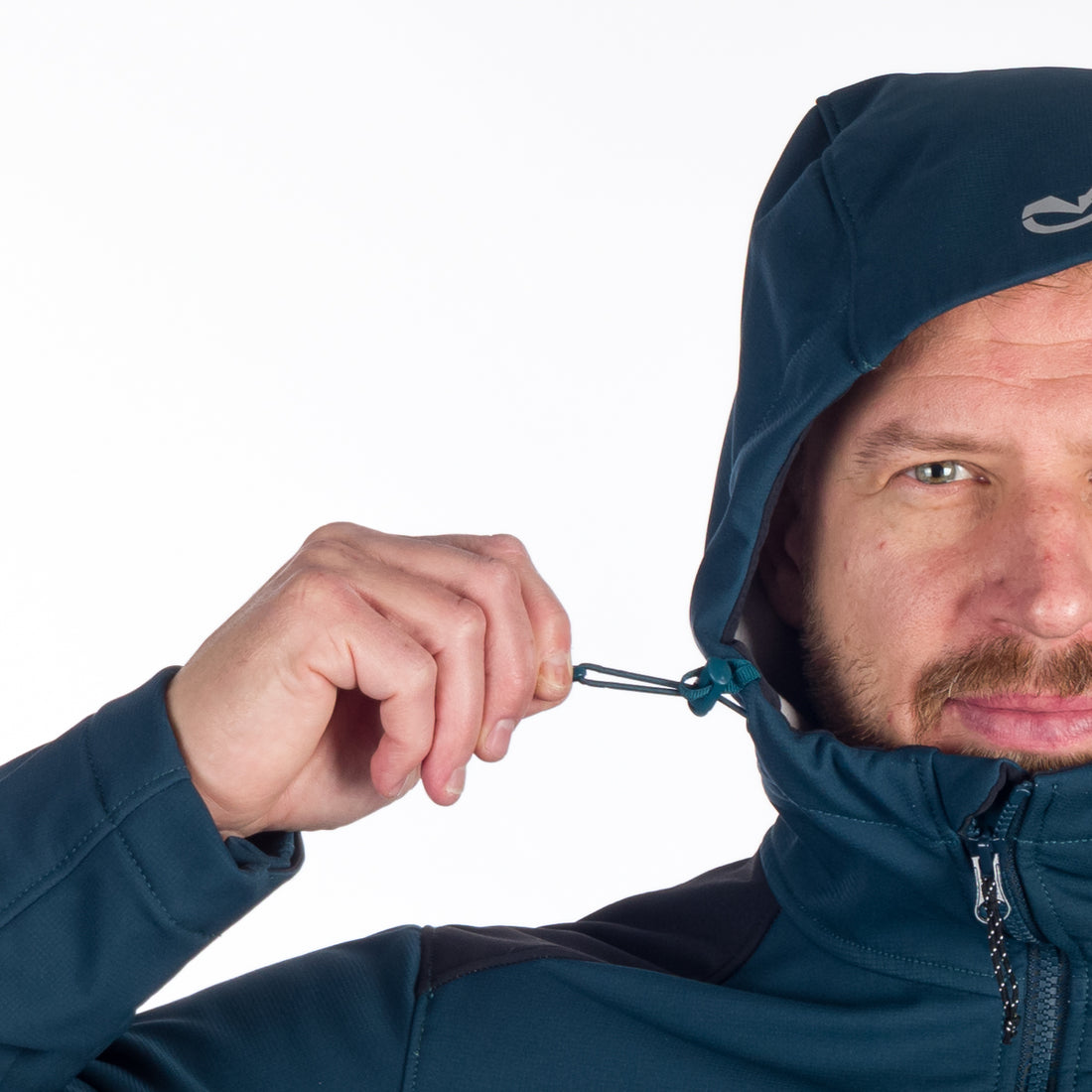 BU-5130OR men's outdoor hoody softshell jacket protect face 3L MORRIS