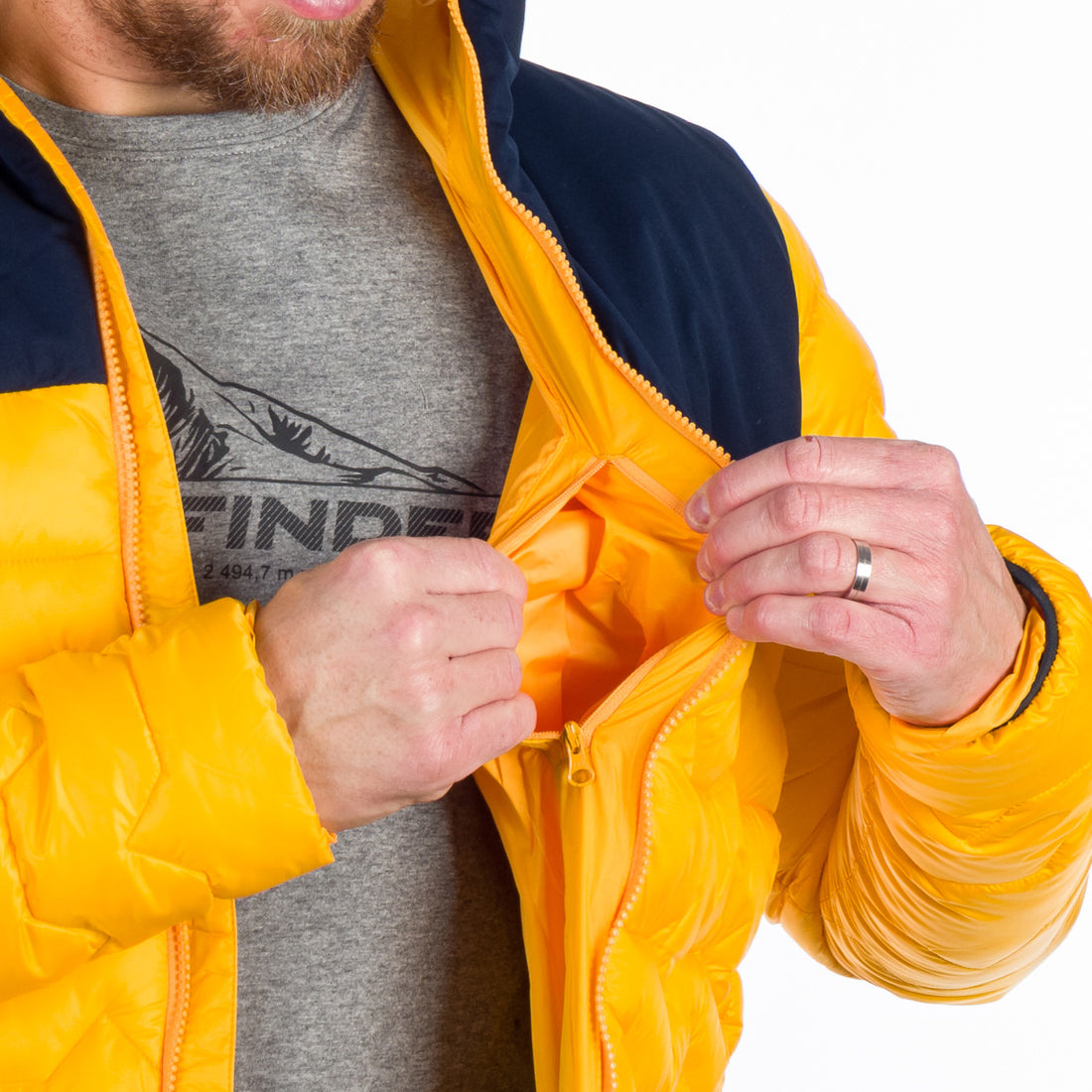 BU-5132OR men's outdoor insulated jacket WOODROW