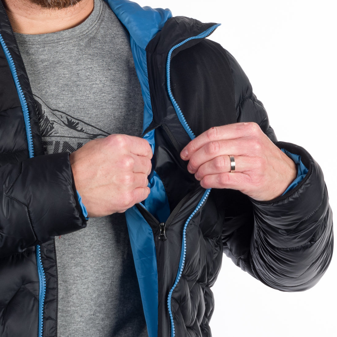 BU-5132OR men's outdoor insulated jacket WOODROW