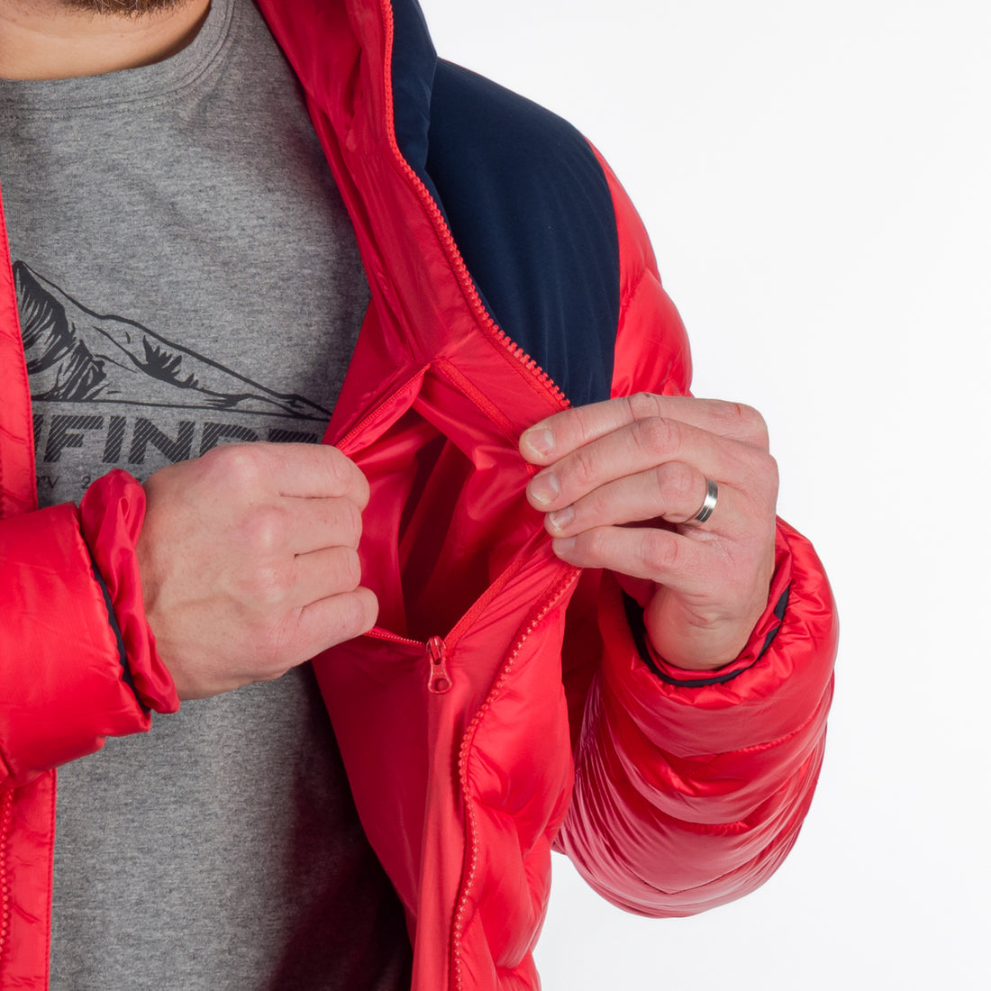 BU-5132OR men's outdoor insulated jacket WOODROW