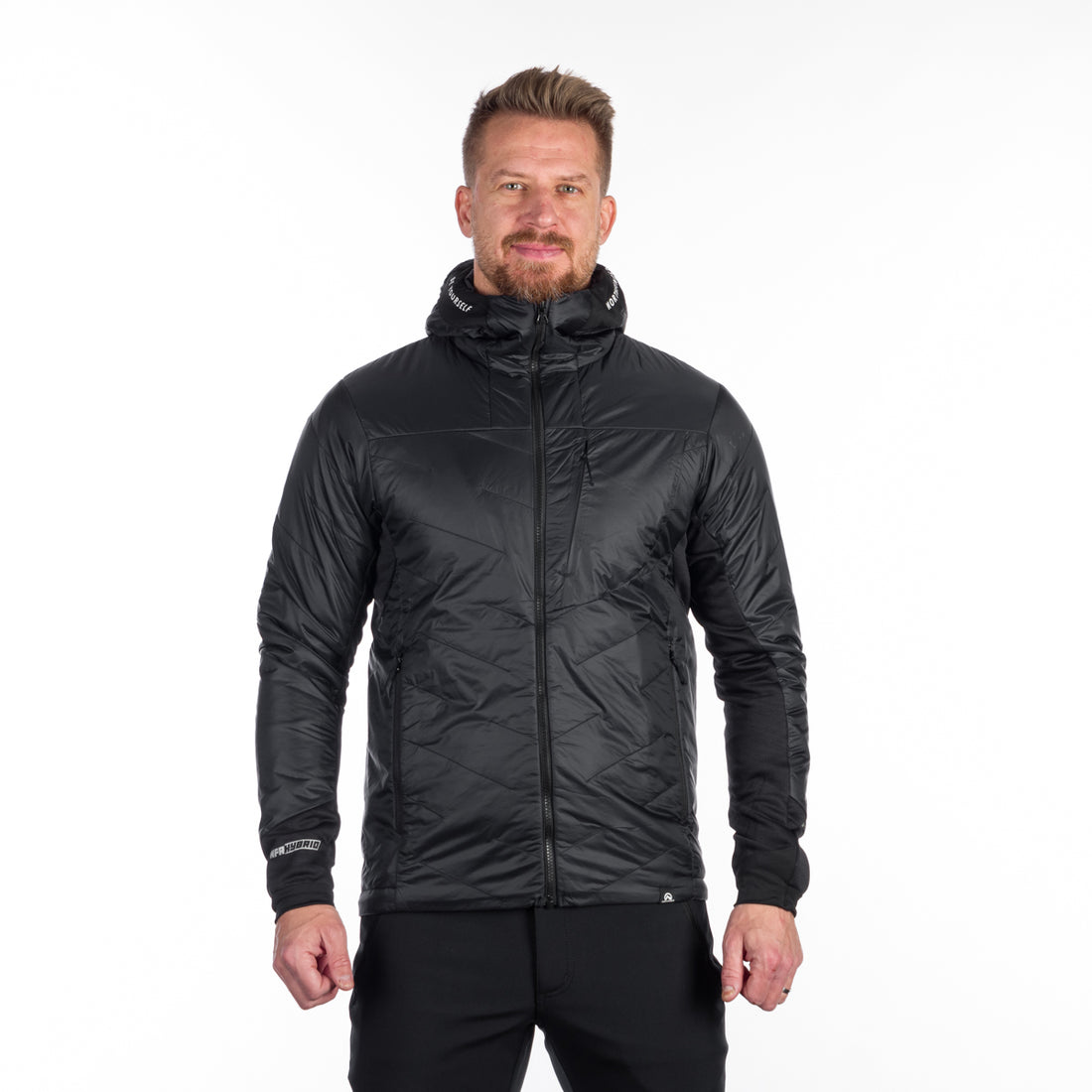 BU-5135OR men's hybrid active trekking jacket with PrimaLoft DON