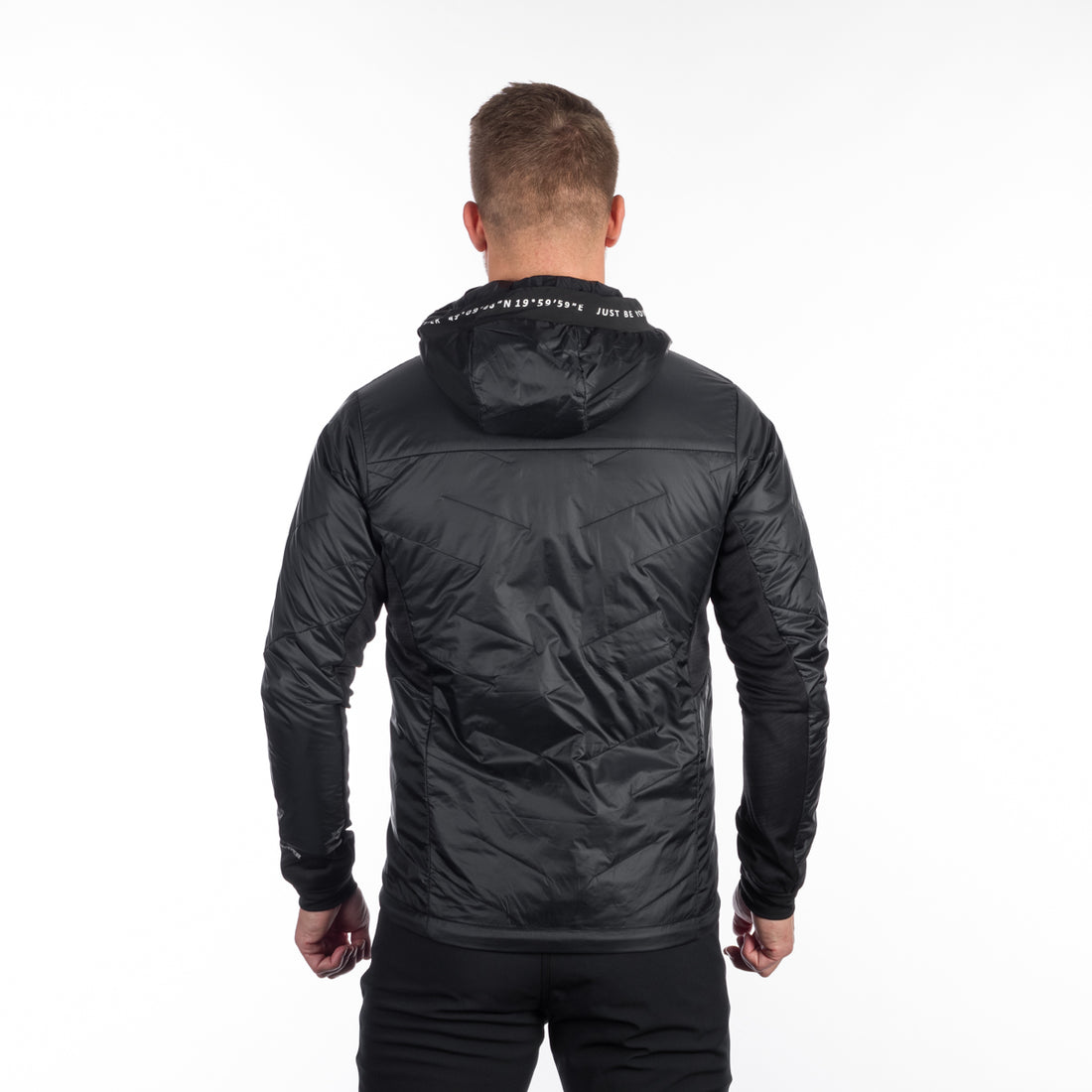 BU-5135OR men's hybrid active trekking jacket with PrimaLoft DON