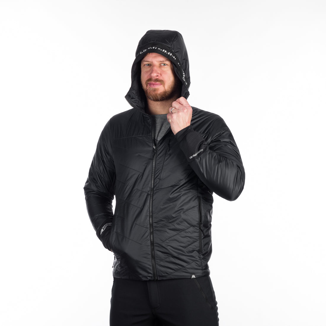 BU-5135OR men's hybrid active trekking jacket with PrimaLoft DON