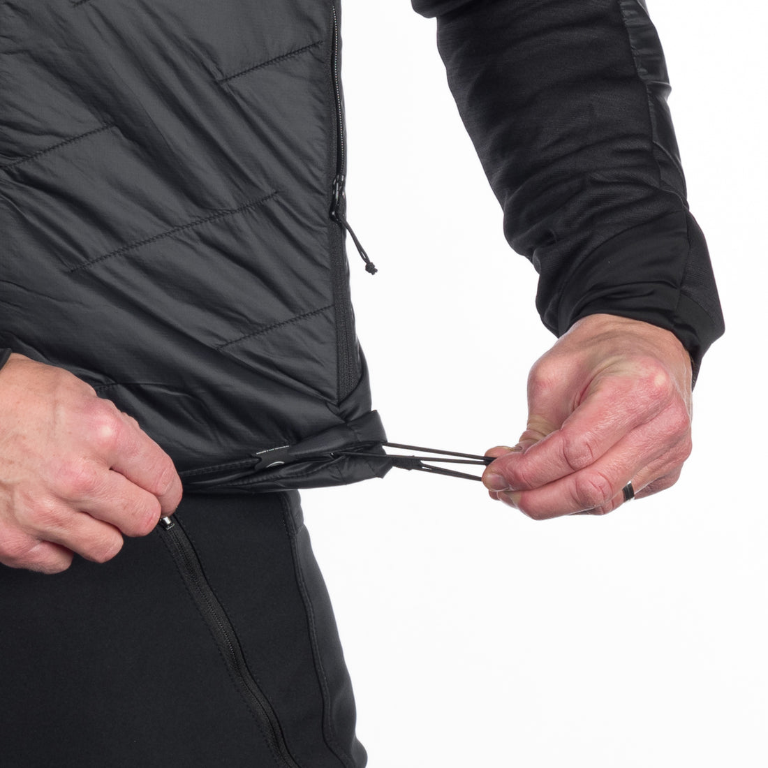 BU-5135OR men's hybrid active trekking jacket with PrimaLoft DON