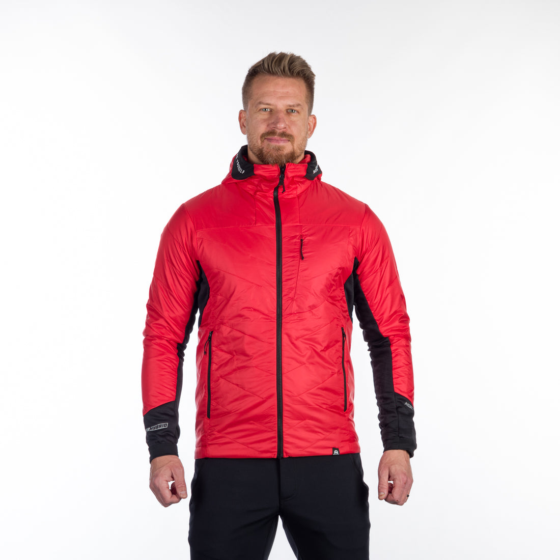 BU-5135OR men's hybrid active trekking jacket with PrimaLoft DON