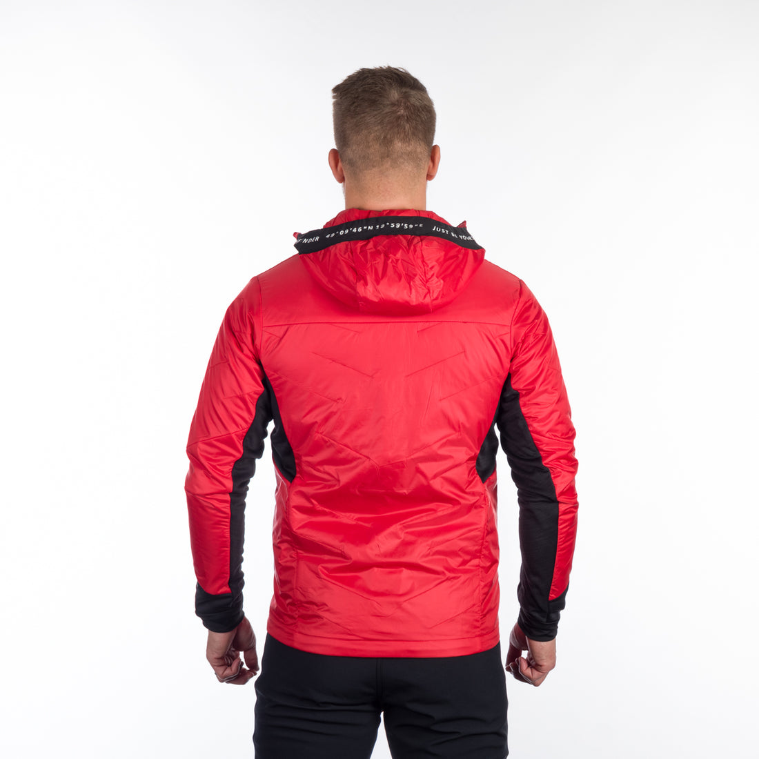 BU-5135OR men's hybrid active trekking jacket with PrimaLoft DON