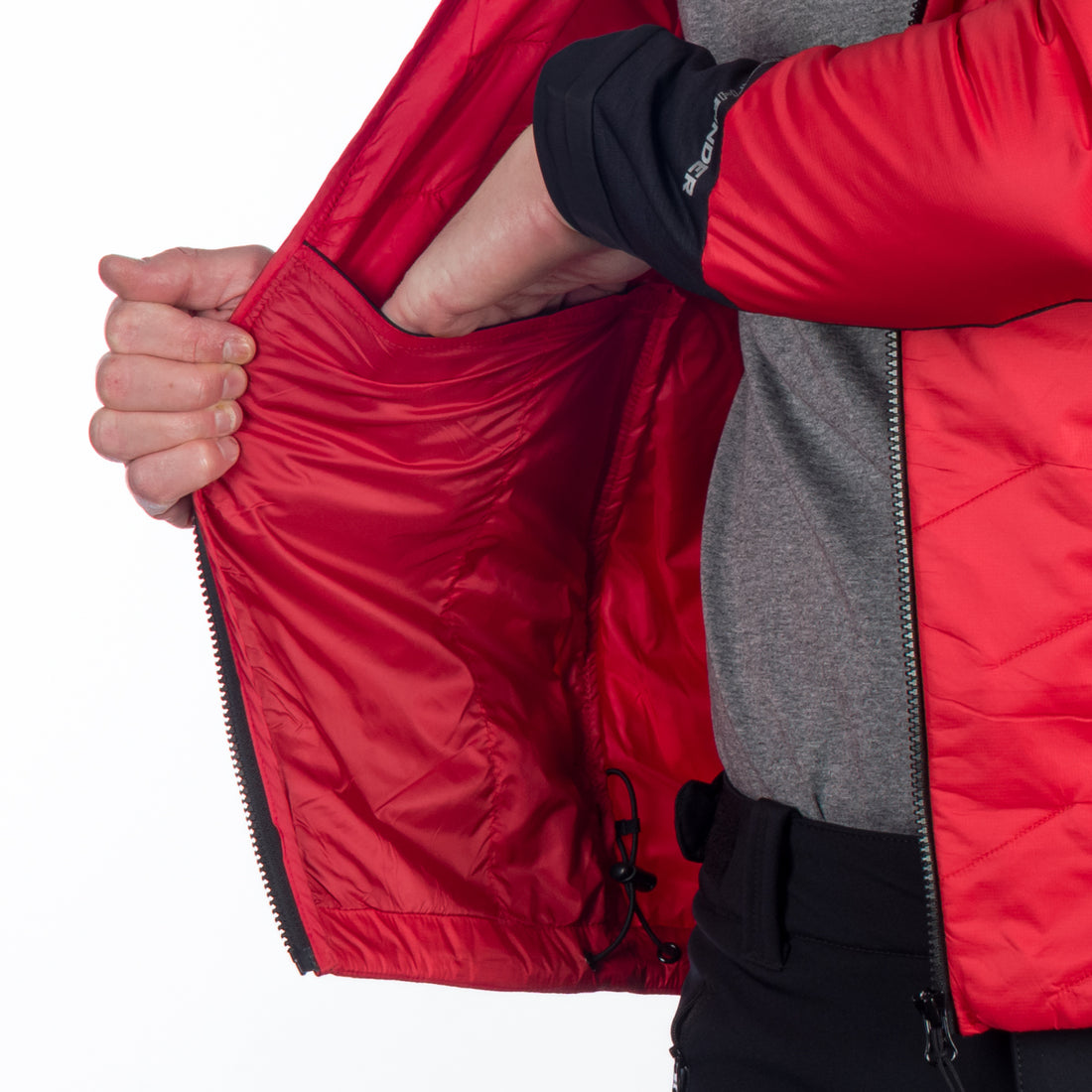BU-5135OR men's hybrid active trekking jacket with PrimaLoft DON