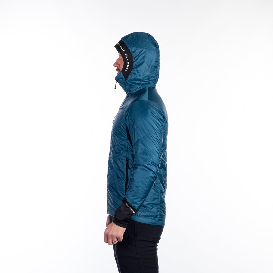 BU-5135OR men's hybrid active trekking jacket with PrimaLoft DON