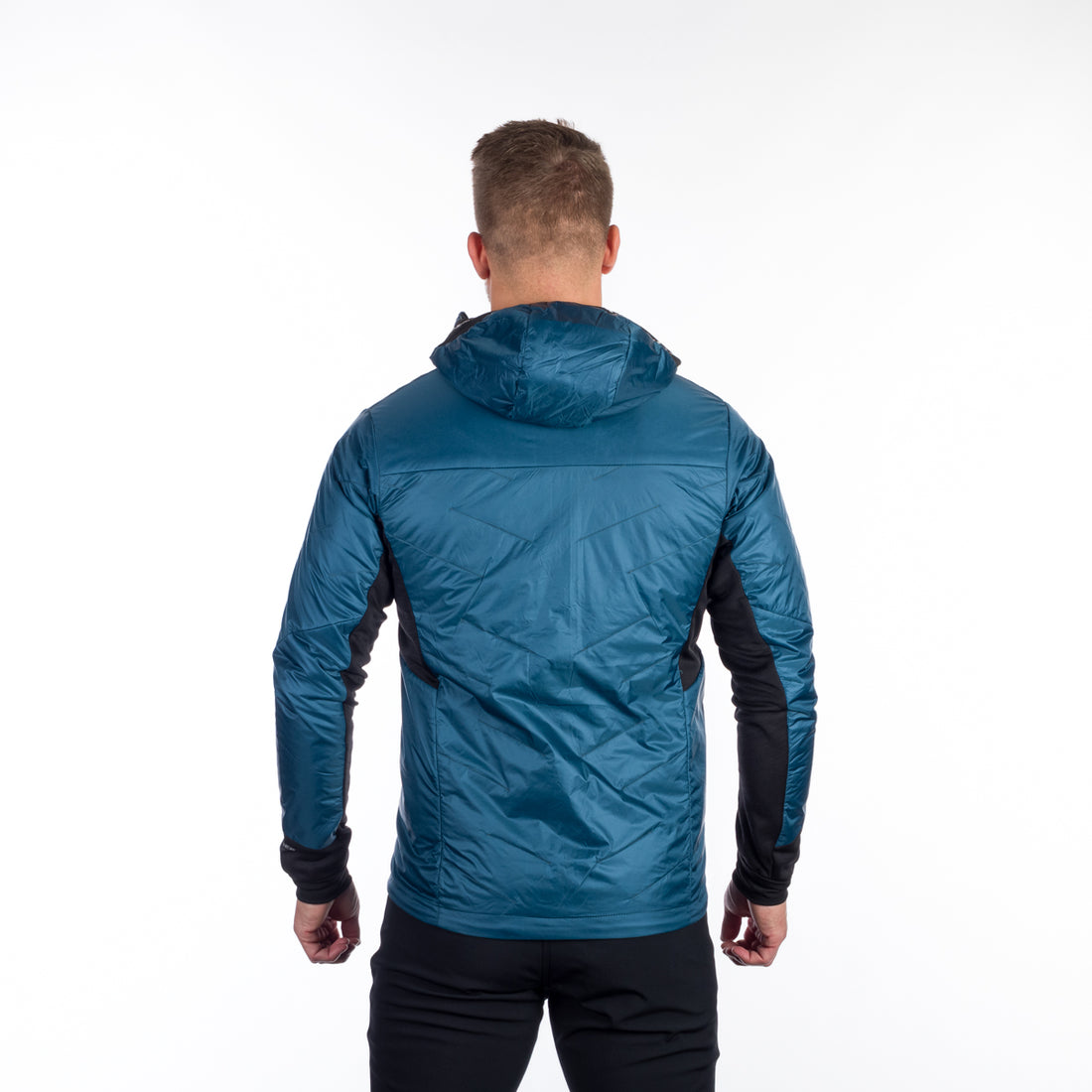 BU-5135OR men's hybrid active trekking jacket with PrimaLoft DON
