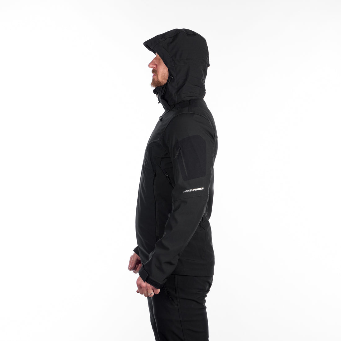 BU-5136OR men's travel softshell hood off jacket 3L TOM