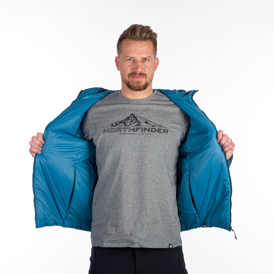 BU-5137OR men's travel insulated reversible jacket WALLACE