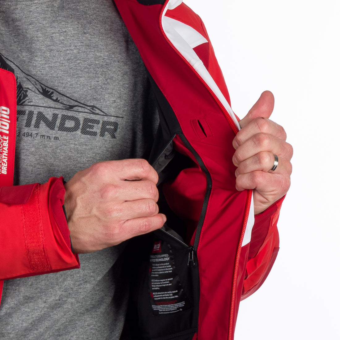 BU-5140SNW men's ski technical jacket fully featured STEPHAN