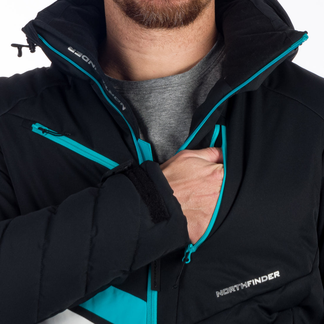 BU-5141SNW men's ski insulated active jacket LAWRENCE
