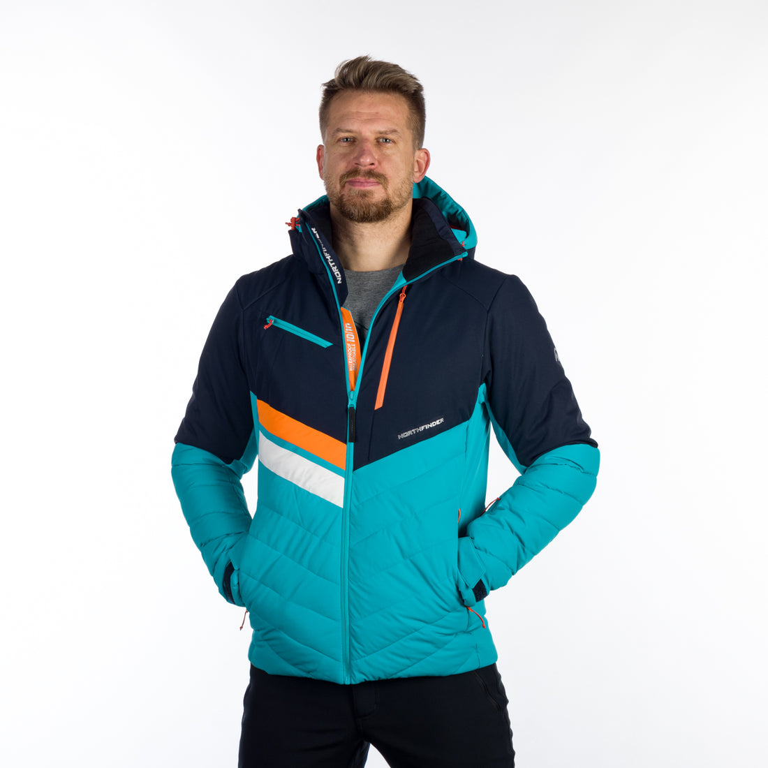 BU-5141SNW men's ski insulated active jacket LAWRENCE