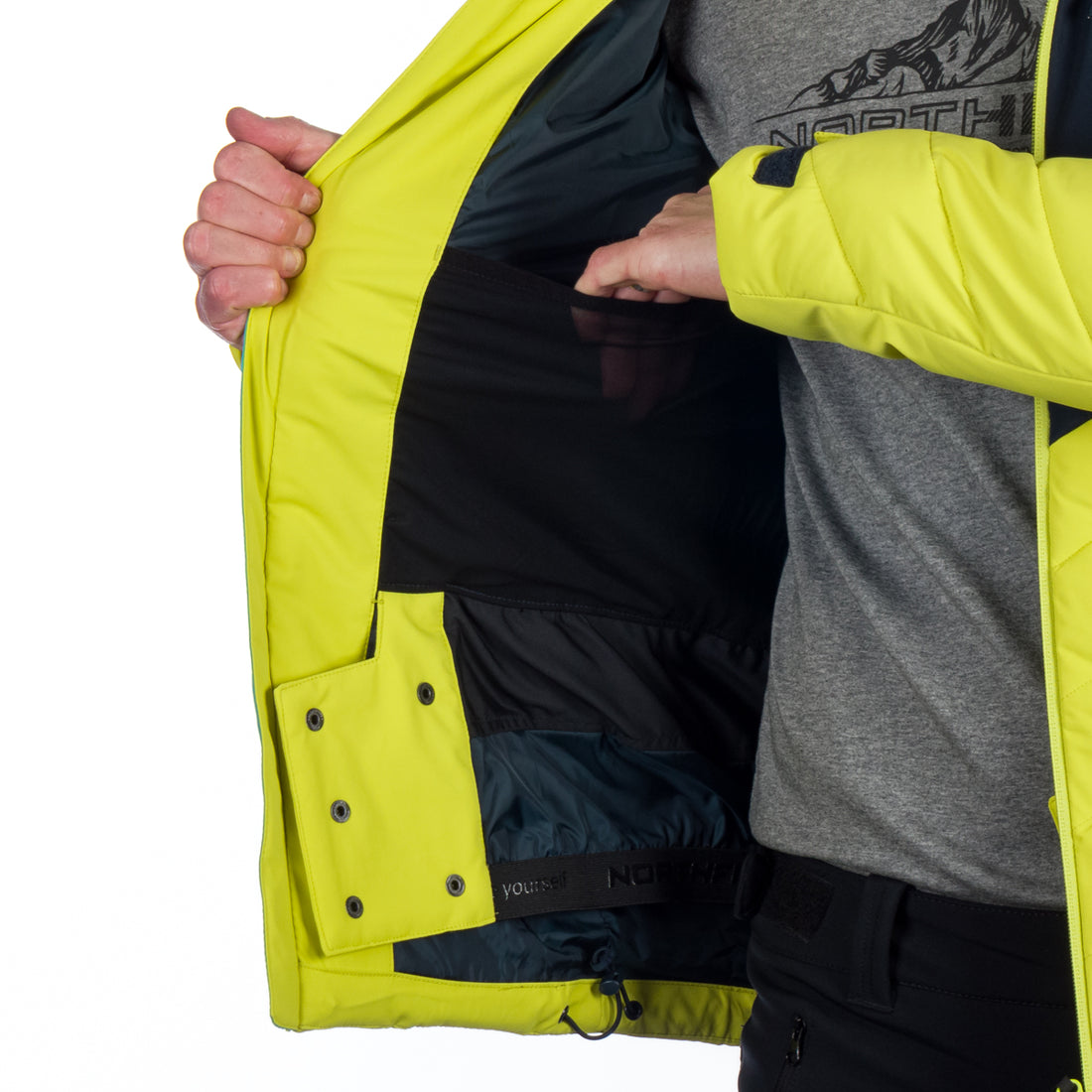 BU-5141SNW men's ski insulated active jacket LAWRENCE