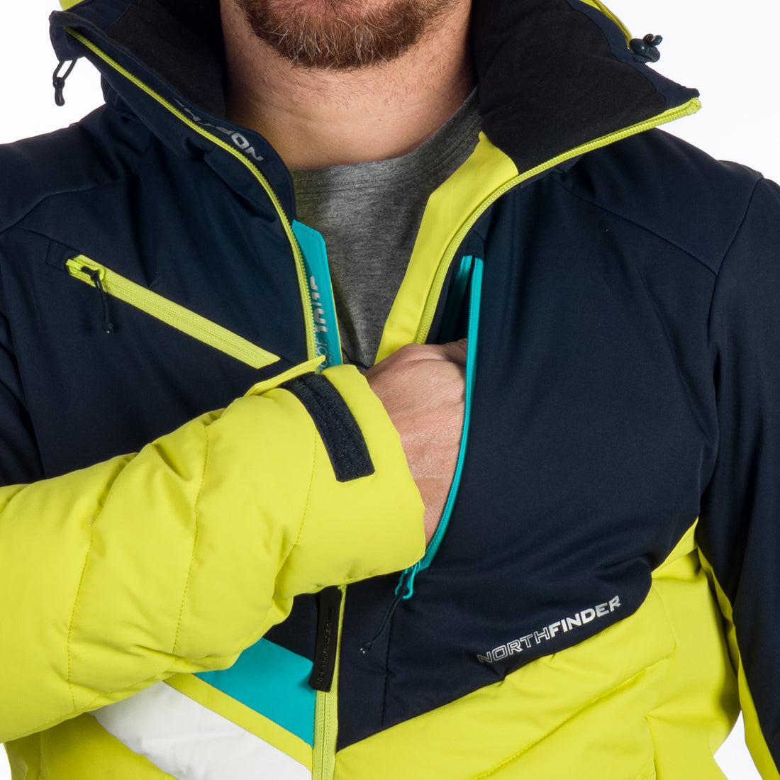 BU-5141SNW men's ski insulated active jacket LAWRENCE