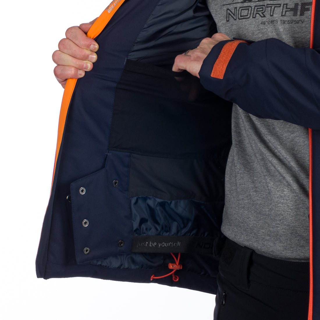 BU-5142SNW men's ski insulated comfort  jacket CLYDE