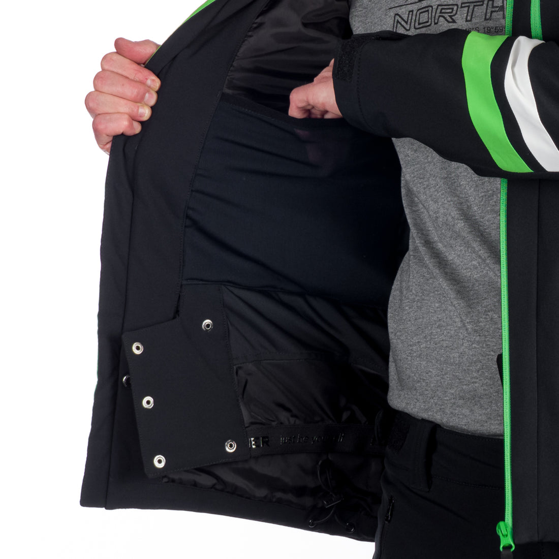 BU-5143SNW men's ski softshell insulated jacket ELMER