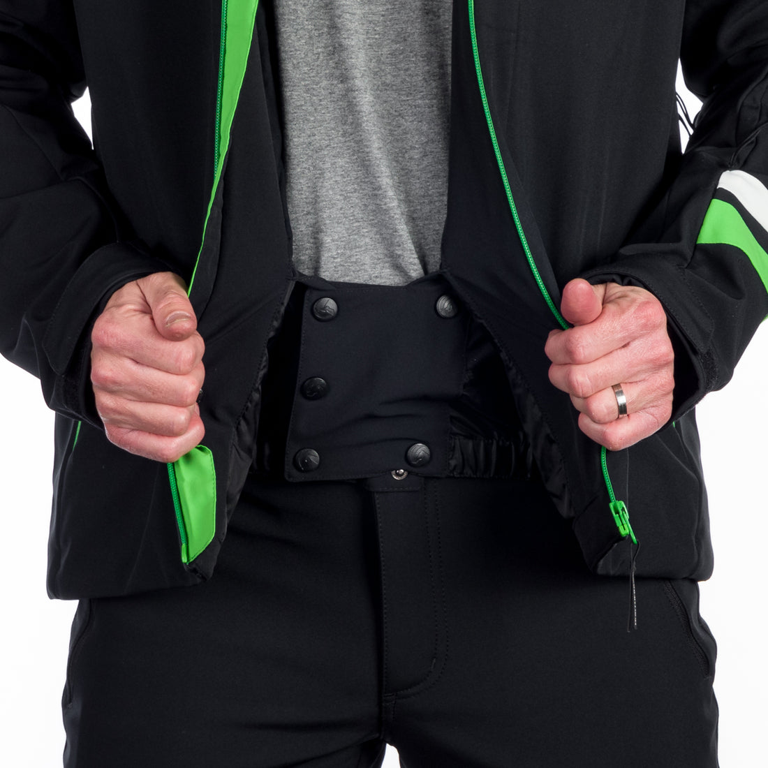 BU-5143SNW men's ski softshell insulated jacket ELMER