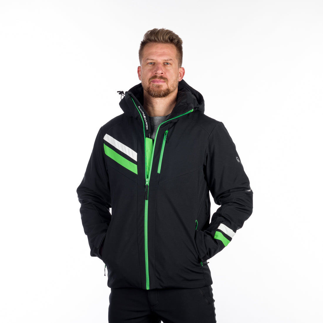 BU-5143SNW men's ski softshell insulated jacket ELMER