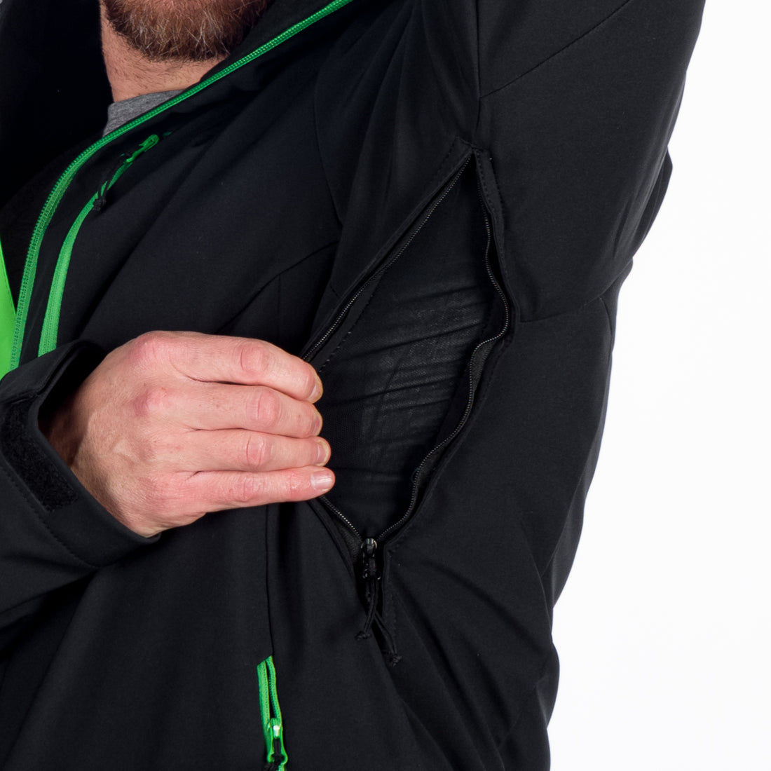 BU-5143SNW men's ski softshell insulated jacket ELMER