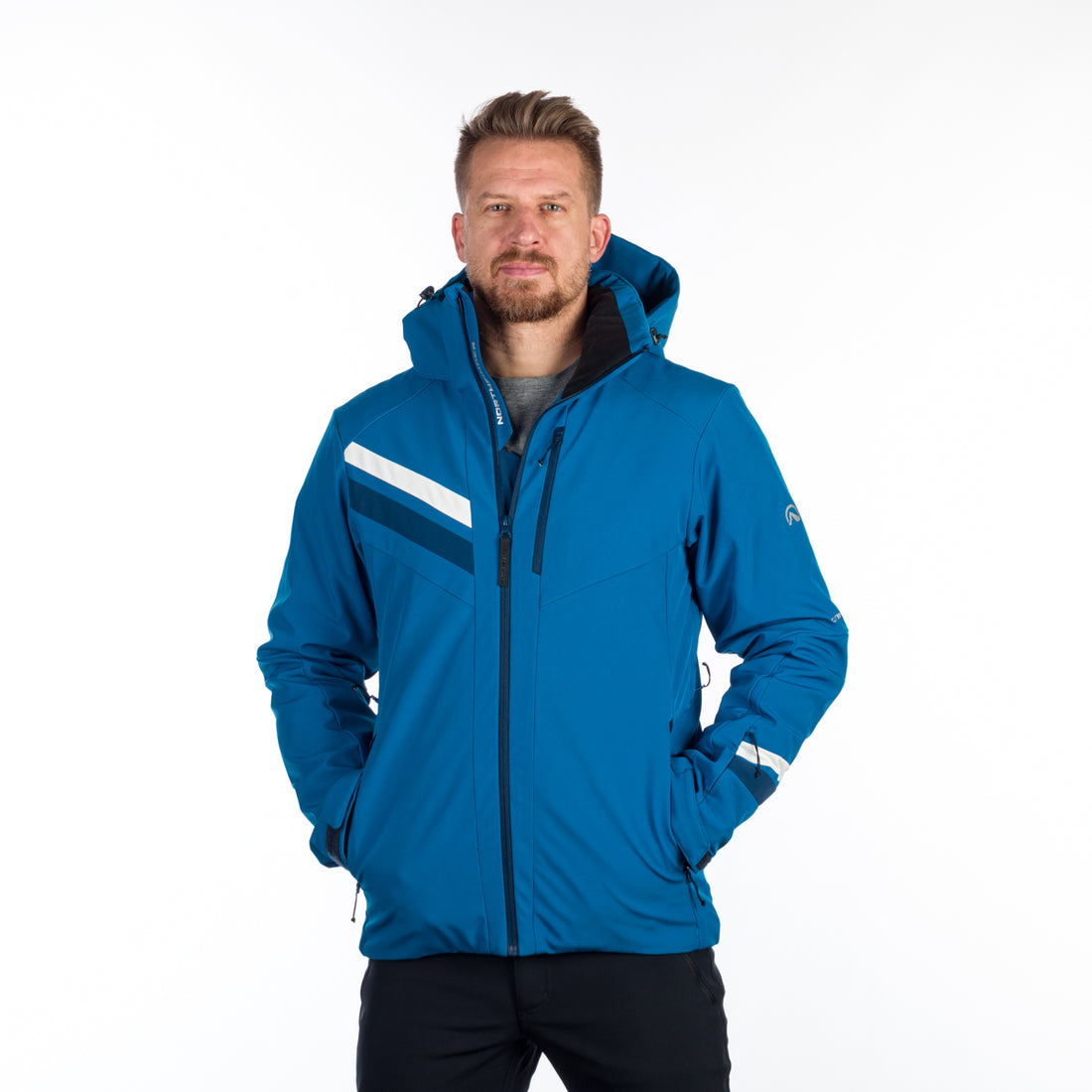 BU-5143SNW men's ski softshell insulated jacket ELMER