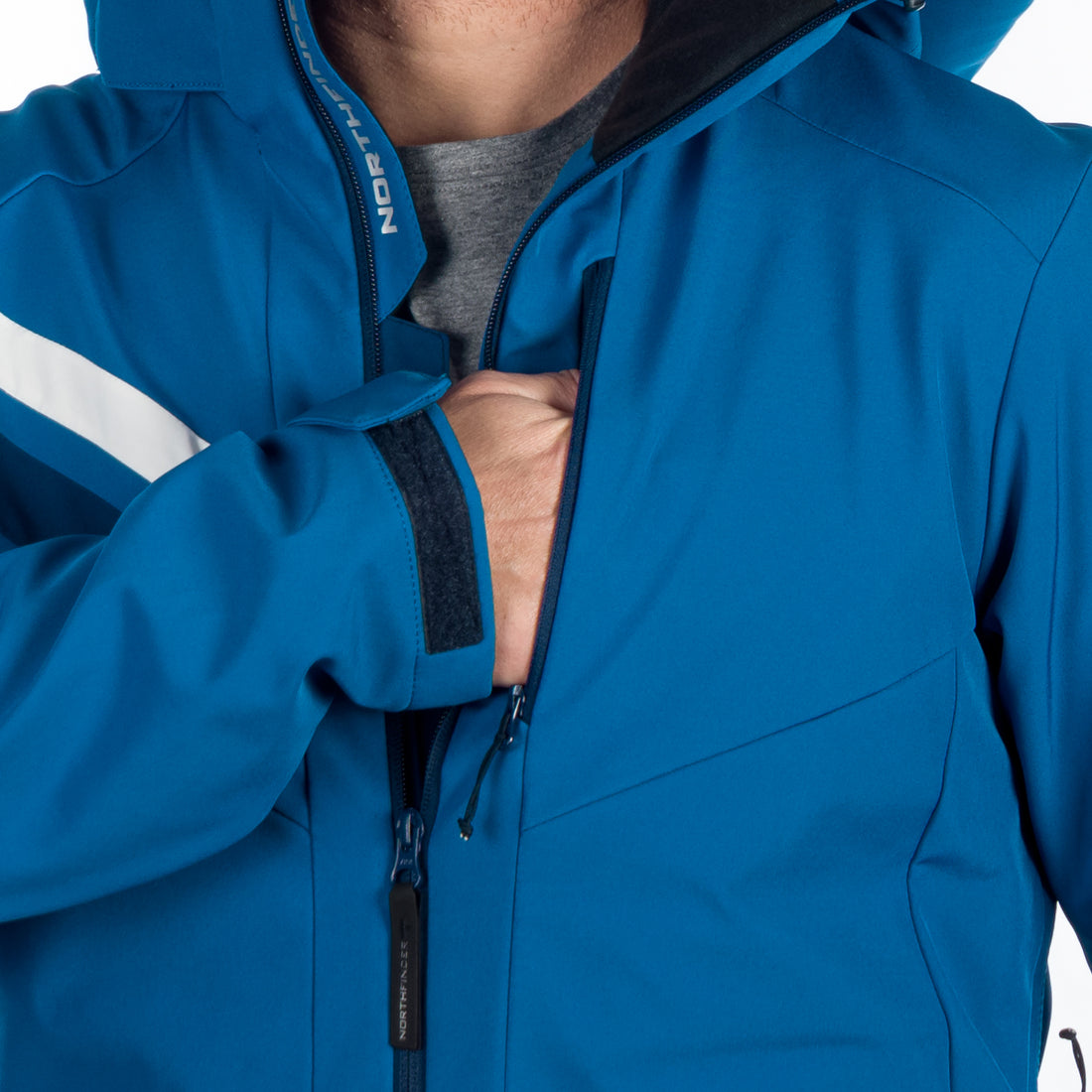 BU-5143SNW men's ski softshell insulated jacket ELMER