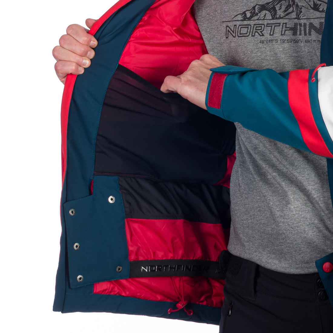 BU-5143SNW men's ski softshell insulated jacket ELMER