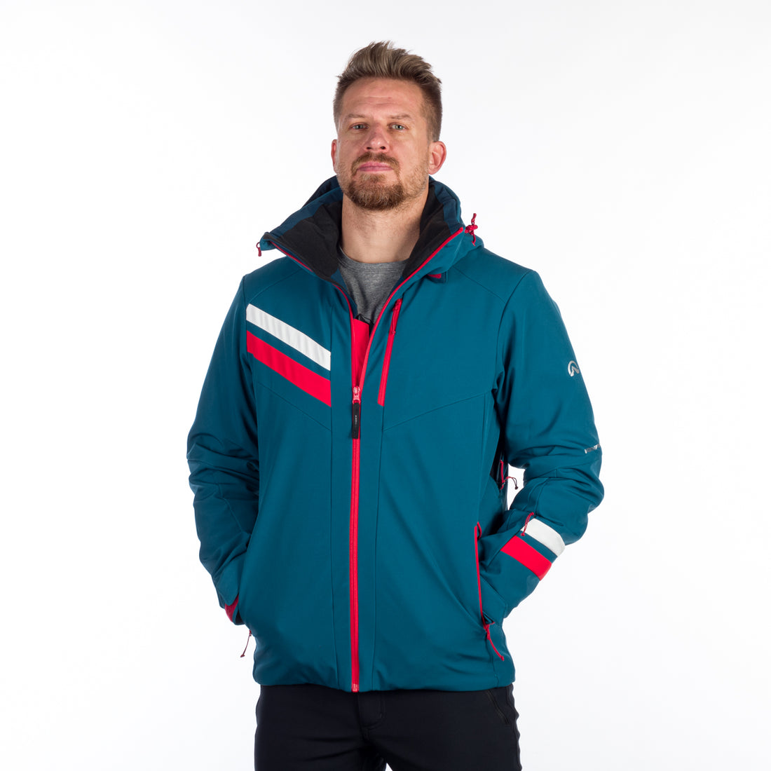 BU-5143SNW men's ski softshell insulated jacket ELMER