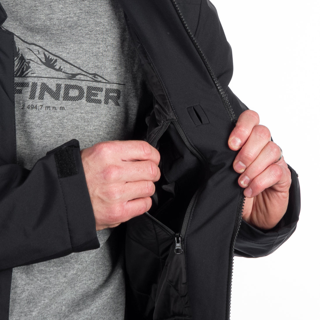 BU-5144SNW men's ski softshell insulated jacket LESTER