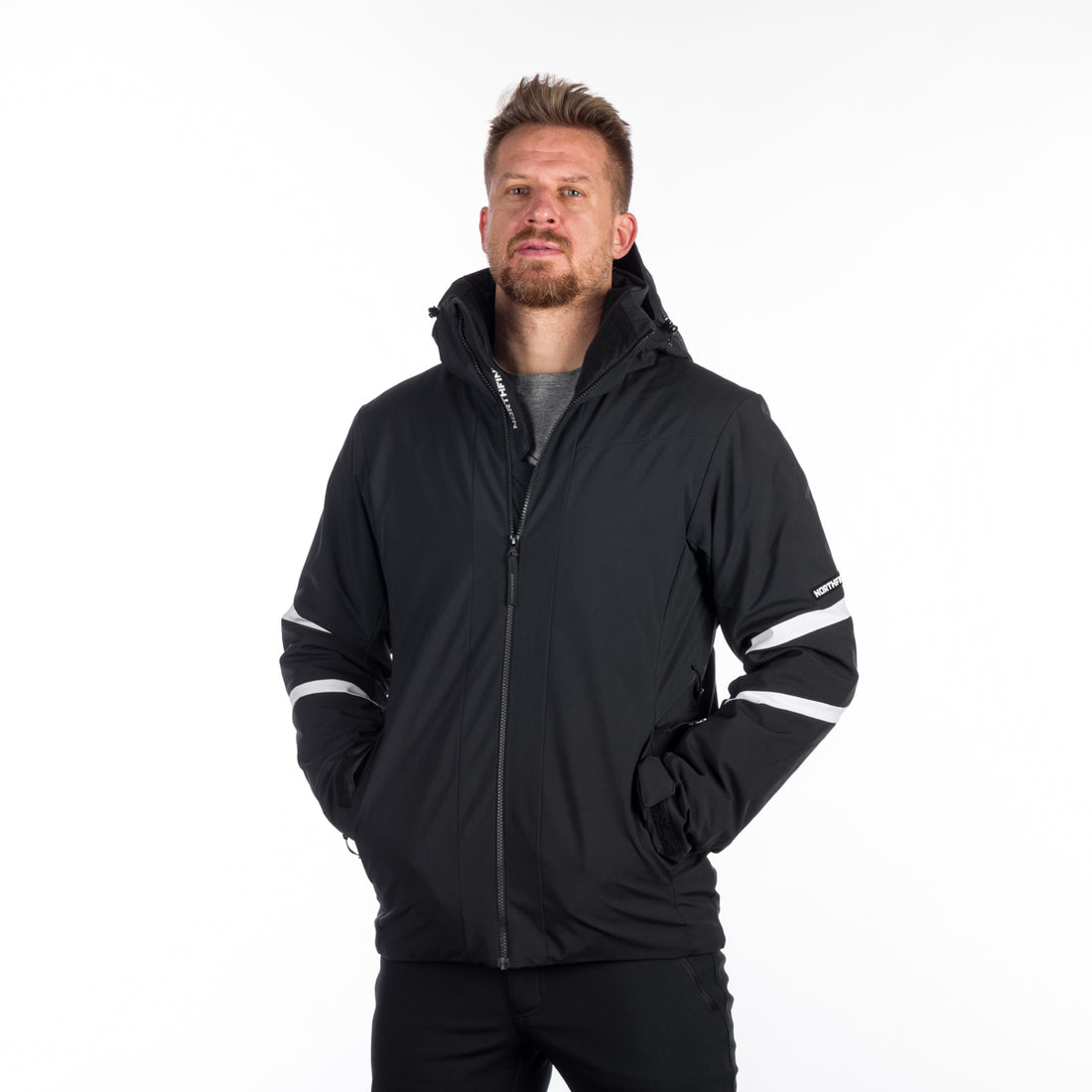 BU-5144SNW men's ski softshell insulated jacket LESTER