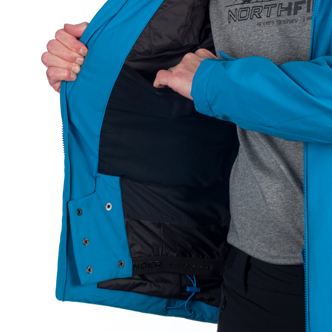 BU-5144SNW men's ski softshell insulated jacket LESTER