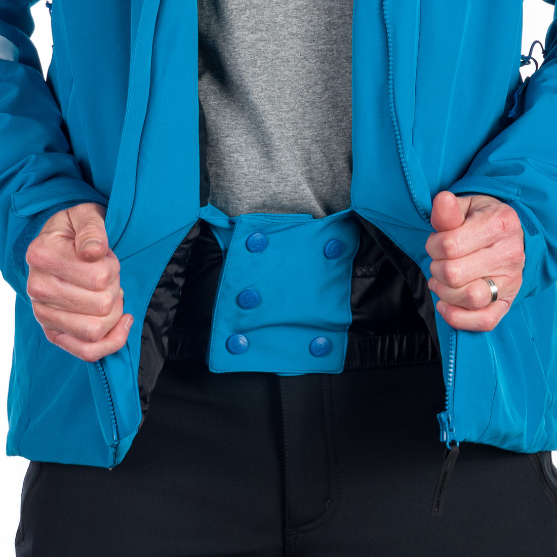 BU-5144SNW men's ski softshell insulated jacket LESTER