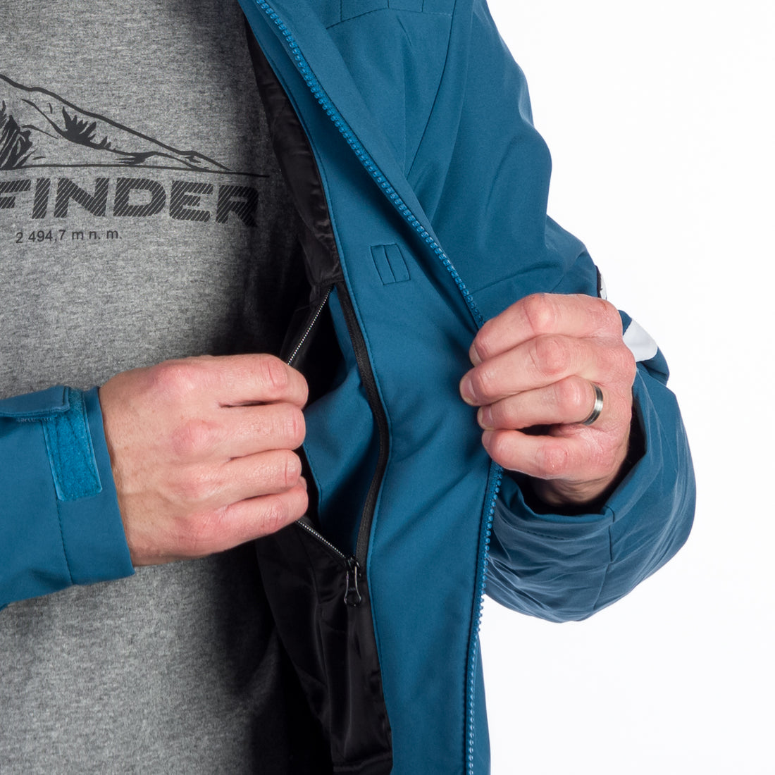 BU-5144SNW men's ski softshell insulated jacket LESTER