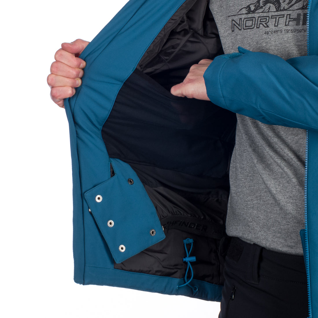 BU-5144SNW men's ski softshell insulated jacket LESTER
