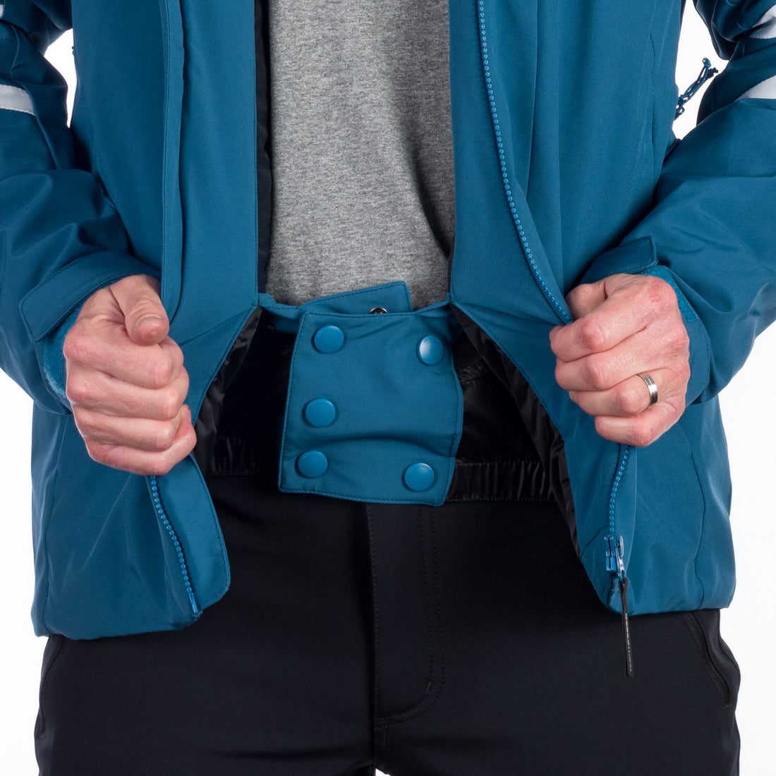 BU-5144SNW men's ski softshell insulated jacket LESTER