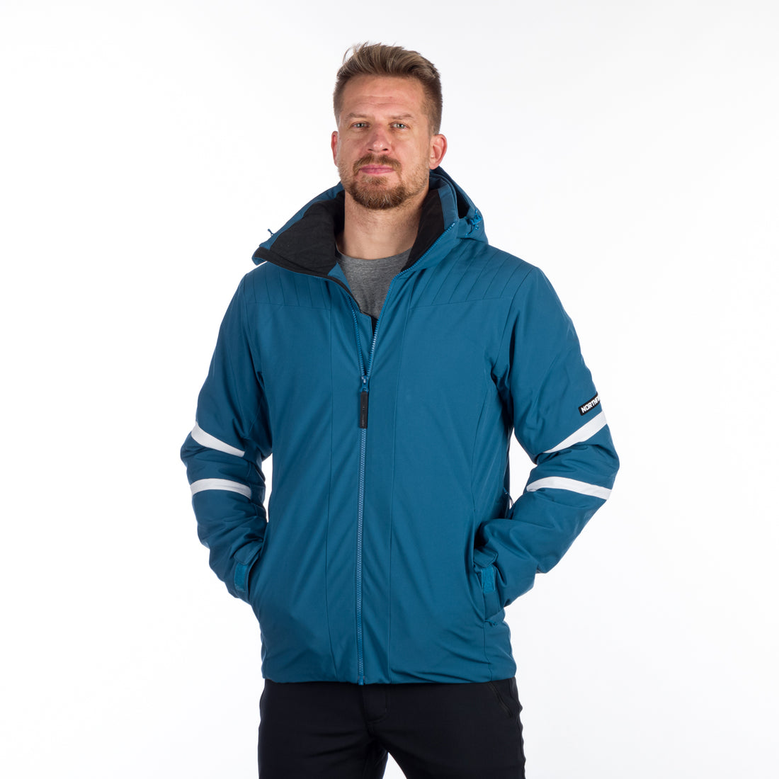 BU-5144SNW men's ski softshell insulated jacket LESTER