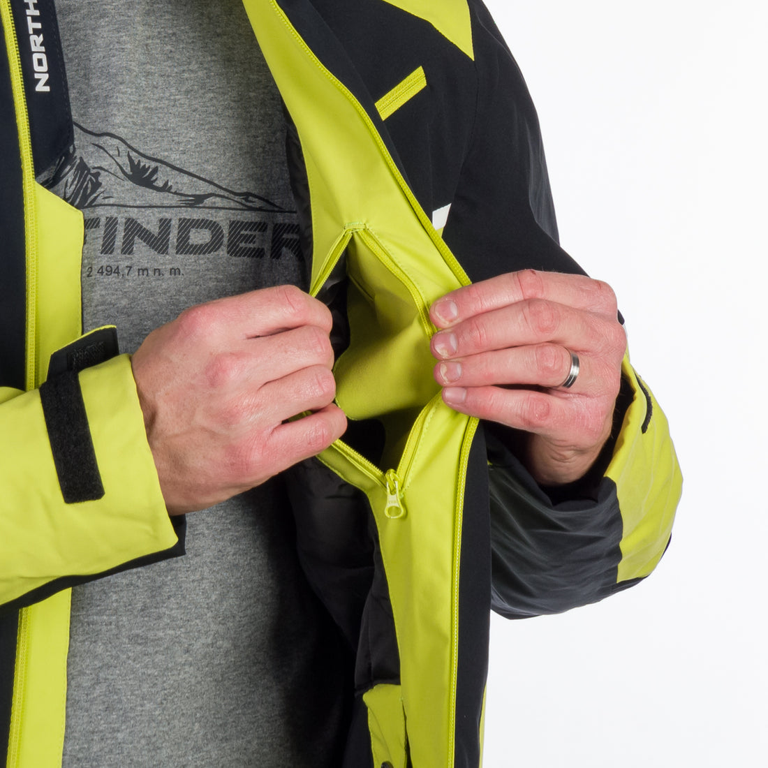 BU-5145SNW men's ski insulated trendy jacket EARL