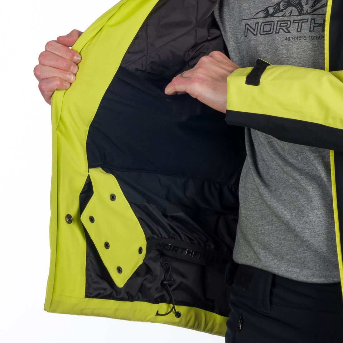 BU-5145SNW men's ski insulated trendy jacket EARL