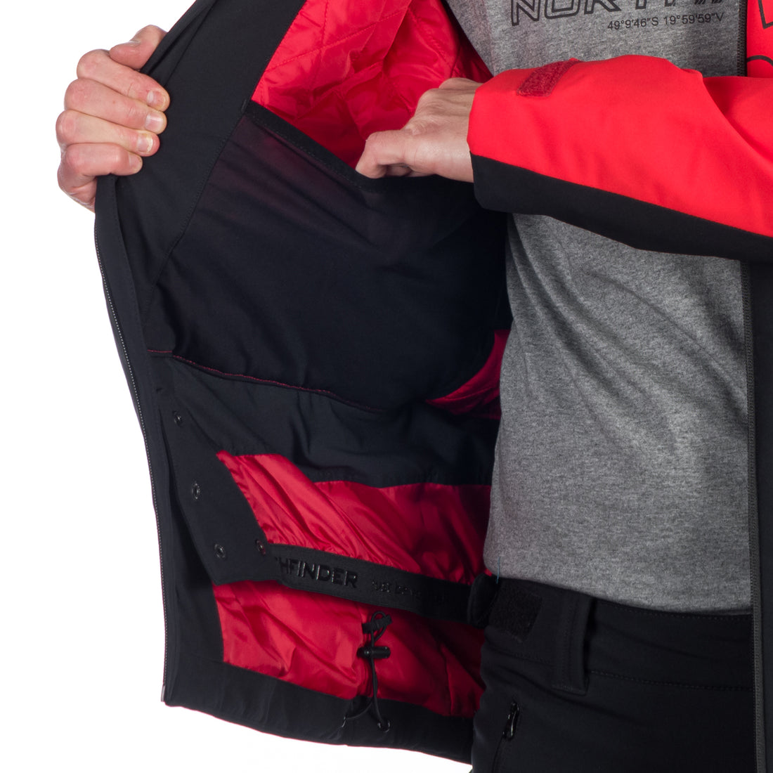 BU-5146SNW men's ski insulated trendy jacket WILBUR