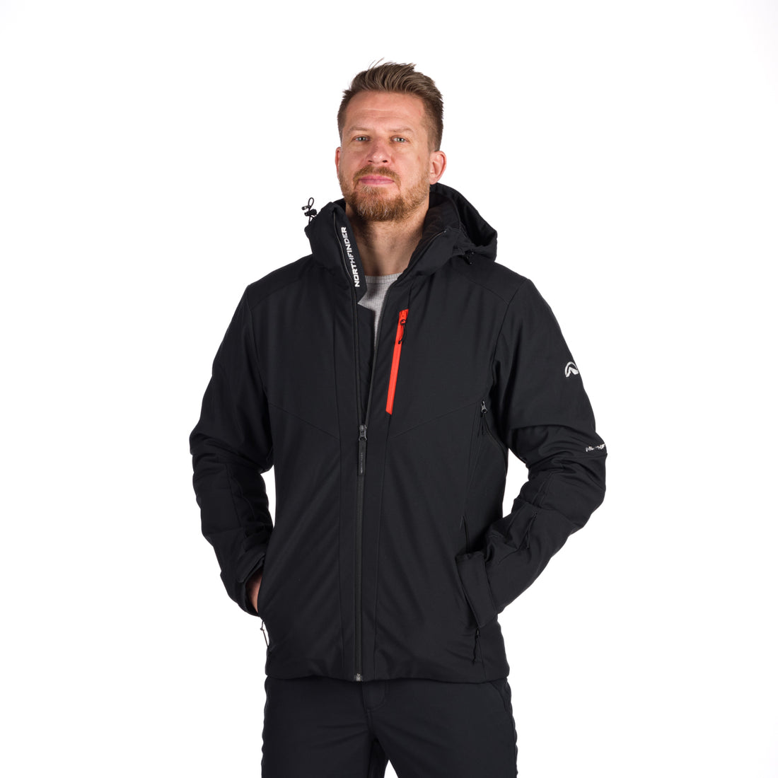 BU-5147SNW men's ski softshell insulated jacket ARNOLD