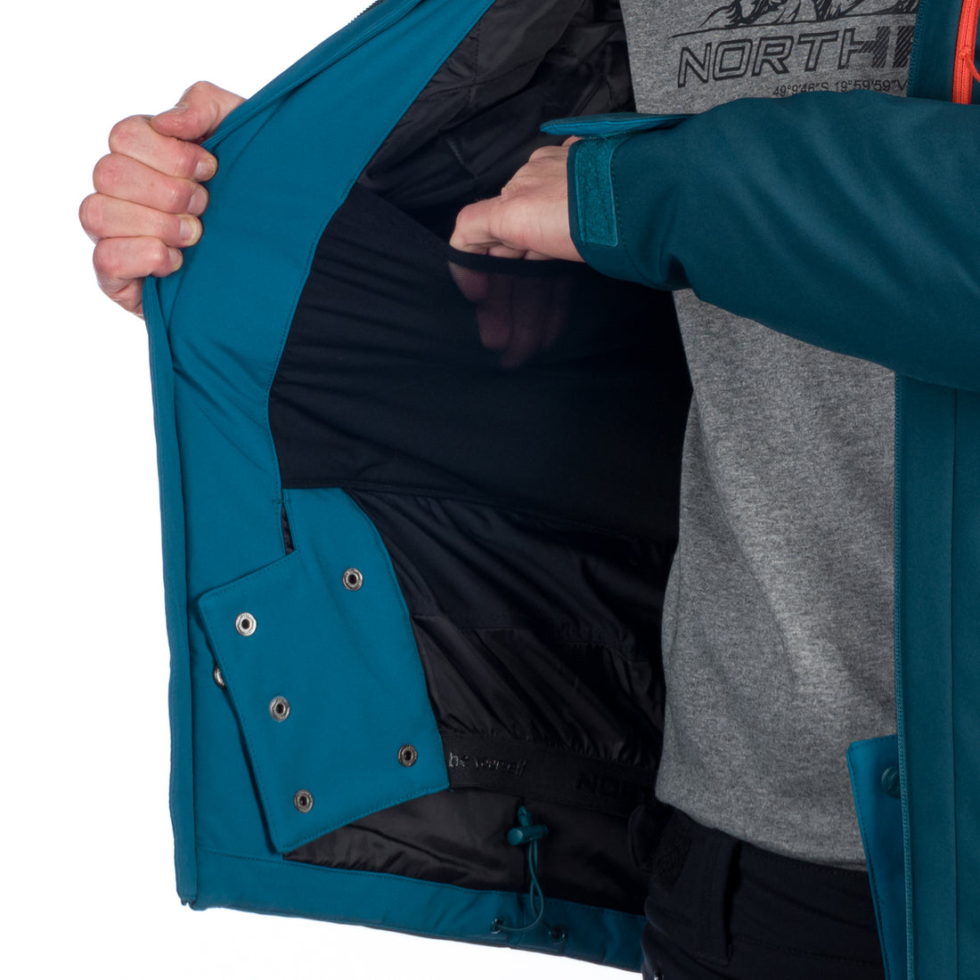 BU-5147SNW men's ski softshell insulated jacket ARNOLD