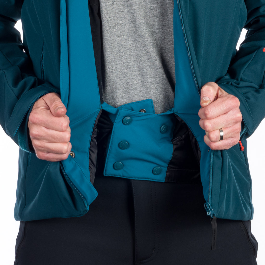 BU-5147SNW men's ski softshell insulated jacket ARNOLD