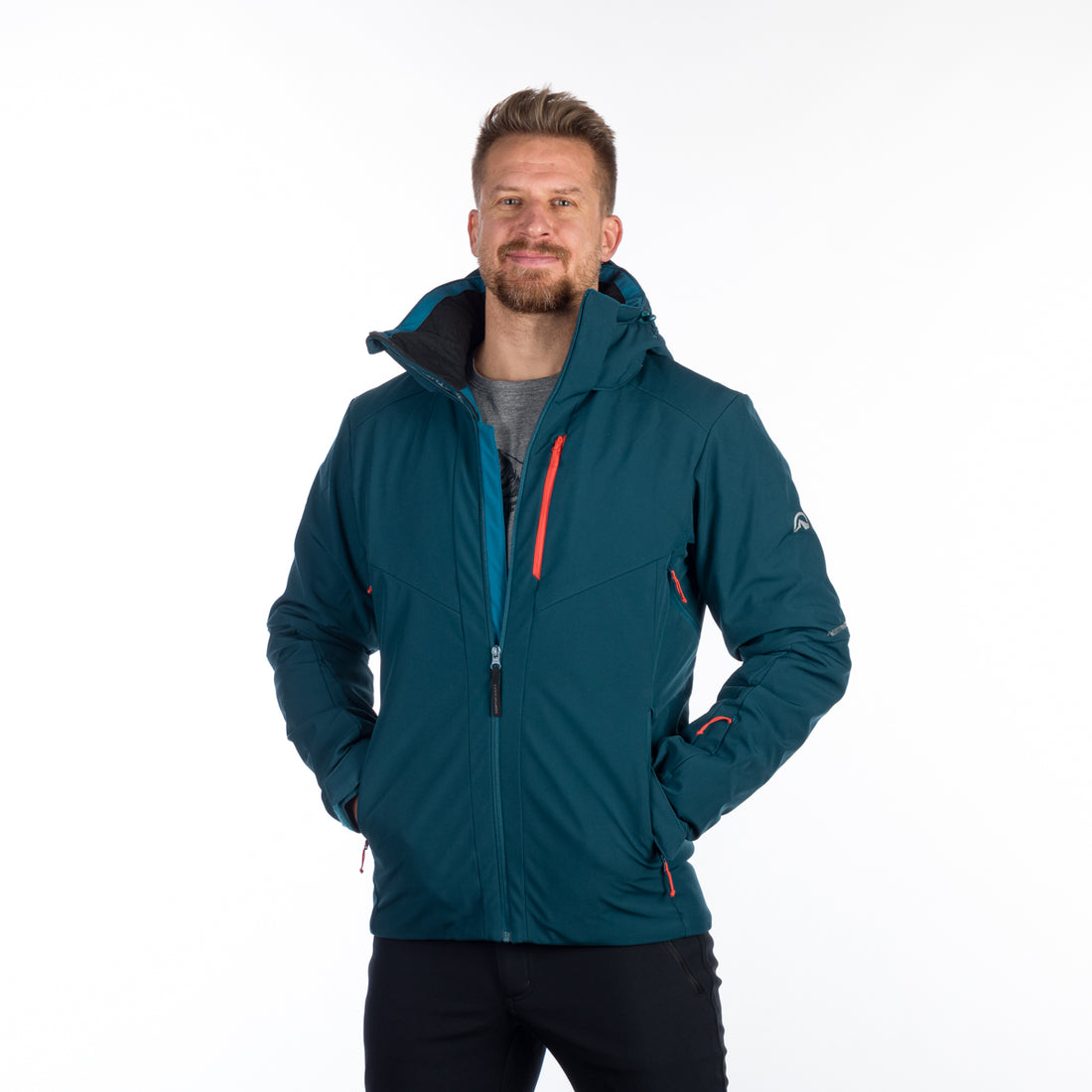 BU-5147SNW men's ski softshell insulated jacket ARNOLD