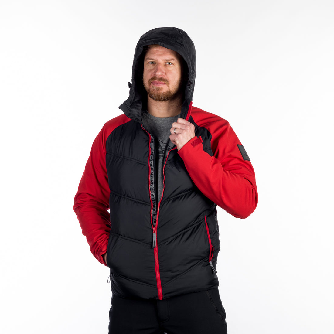 BU-5151SP men's insulated jacket combined with softshell LOREN