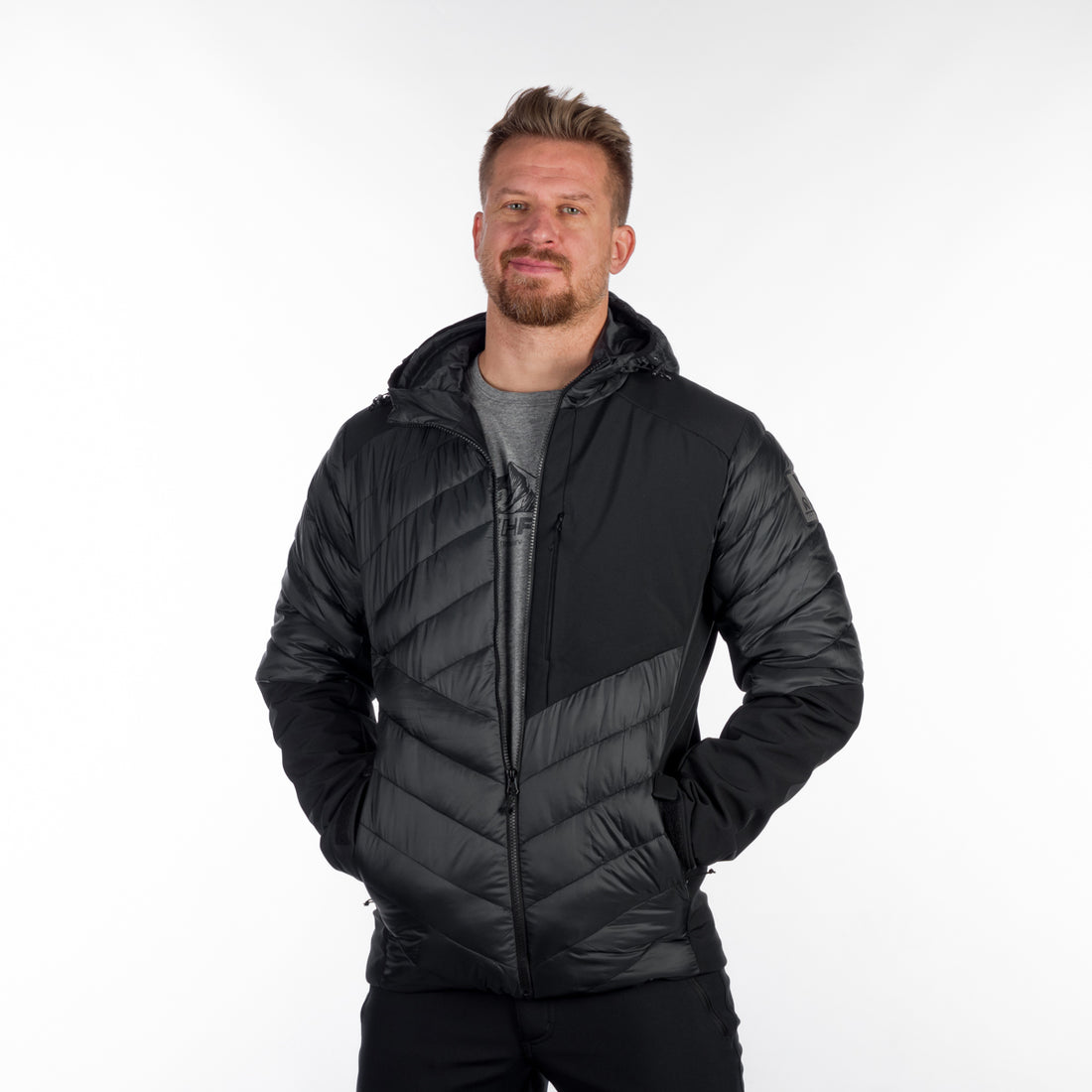BU-5153SP men's urban insulated jacket combination with softshell BARRY